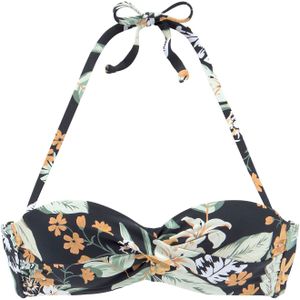 SUNSEEKER Bikinitop  bruin / groen / oranje / zwart / wit