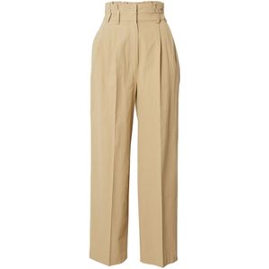 EDITED Bandplooibroek 'Becky'  lichtbeige