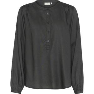 Kaffe - KA Karli - Blouse - Antraciet - Wijde Pasvorm - Lange Mouw