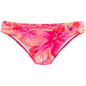 Look - Gedessineerd Bikinibroekje - Perzik Bedrukt - Recycling-Polyamide