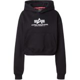 Gestreepte hoodie met pofmouwen voor dames Alpha Industries Basic