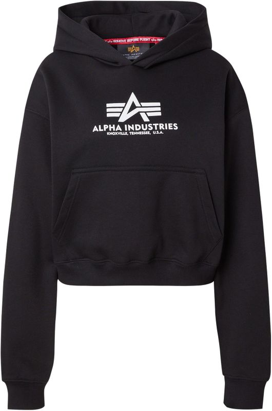 Gestreepte hoodie met pofmouwen voor dames Alpha Industries Basic