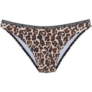Copenhagen Studios - Leody - Bikinibroekje - Bruin gedessineerd - Met trendy animal-print