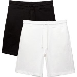 Pull&Bear Broek  zwart / wit