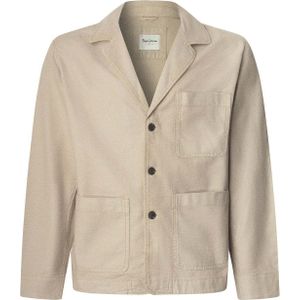 Pepe Jeans - PM308858 - Overhemd - Beige - Katoen - Lange Mouwen