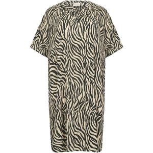 Wasabi Concept Jurk 'Liona'  chamois / zwart