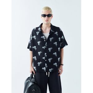 VAMOS CLO Overhemd  lichtblauw / zwart