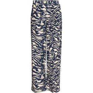 Fransa Bandplooibroek 'Ariana'  navy / wit