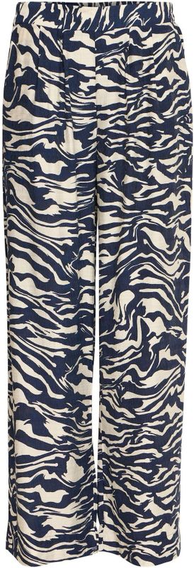 Fransa Bandplooibroek 'Ariana'  navy / wit