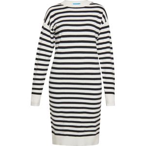 SANIKA Gebreide jurk  zwart / wolwit