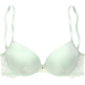 Balconette BH - Mint - 41% Zijde, 33% Polyester, 20% Polyamide, 6% Elastaan