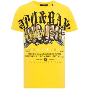 CIPO & BAXX Shirt  bruin / geel / zwart