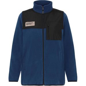 Oxmo Fleece jas 'Nete'  donkerblauw / zwart