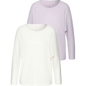 VIVANCE Shirt  crème / lavendel