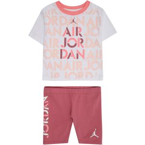 Jordan Set 'FOCUS'  koraal / lichtroze / kersrood / wit