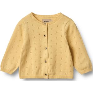 WHEAT Gebreid vest 'Maia'  geel