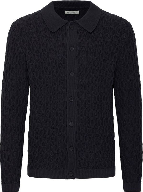 Casual Friday Gebreid vest 'CFTOKE'  zwart