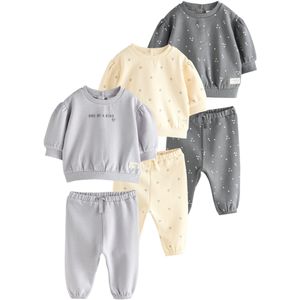 Next Set  pasteelgeel / grijs / donkergrijs