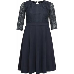 Sheego - Cocktailjurk - Nachtblauw - Avondjurk