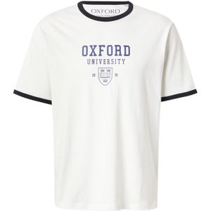 JACK & JONES Shirt 'JJOXFORD'  blauw / zwart / wit