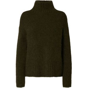 Selected - Gabriella - Gebreide Trui - Hoge Hals - Lange Mouwen