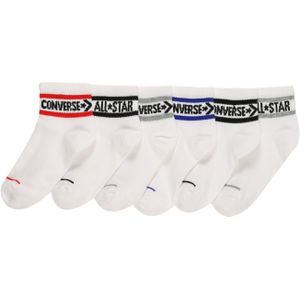 Converse - CHN Basic Wordmark Quarter - Enkelsokken - Set van 6