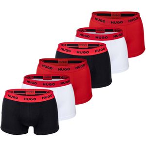 HUGO Boxershorts  rood / zwart / wit