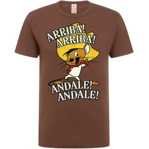 LOGOSHIRT Shirt 'Looney Tunes - Speedy Gonzales'  bruin
