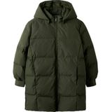 NAME IT - Lange Gewatteerde Jas - Pufferjas - Met Afneembare Capuchon - Kinderen