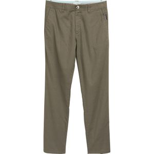 Relaxed fit chino van een mix van linnen en katoen