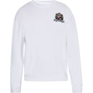 DreiMaster Maritim Sweatshirt 'Boline'  donkergroen / rood / zwart / wit