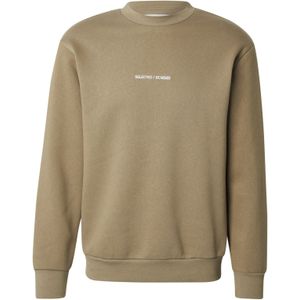 SELECTED Sweatshirt 'SLHDAN'  taupe / wit