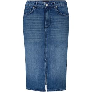 JOOP! - Jeansrock - Blauw Gemêleerd - Kokerrok - Knielengte