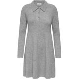 Jdyrosemary - Gebreide Jurk - Knielengte - Lange Mouwen - Overhemd Kraag