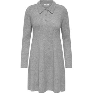 Jdyrosemary - Gebreide Jurk - Knielengte - Lange Mouwen - Overhemd Kraag