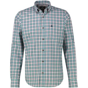 Lerros - Overhemd - Fjord Blue - Lange Mouwen - Geruit