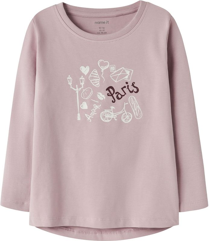 Top - Lange Mouwen - Glitterprint - Regular Fit