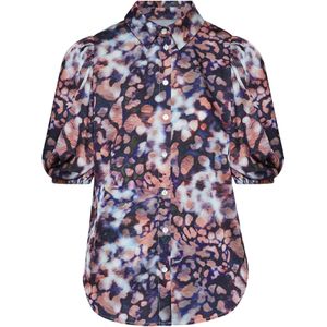 SISTERS POINT Blouse 'ELLA-SH61'  navy / zalm roze / wit
