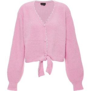 NAEMI Gebreid vest  lichtroze