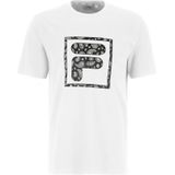 FILA - Shirt - Wit - Gemengde Kleuren - Kwartmouw