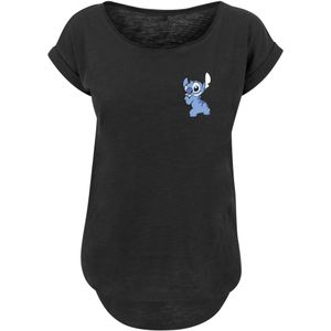 F4NT4STIC Shirt 'Disney Lilo And Stitch'  blauw / lila / zwart / wit