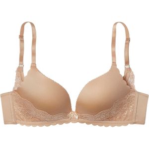 Lascana Push-up-bh - Caramel - Microtouch - Zonder Beugels