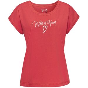 VIVANCE Slaapshirt  rood / wit