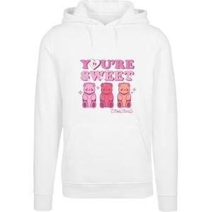 F4NT4STIC Sweatshirt 'Valentinstag You're Sweet Gummy Bears'  zalm roze / pink / wit