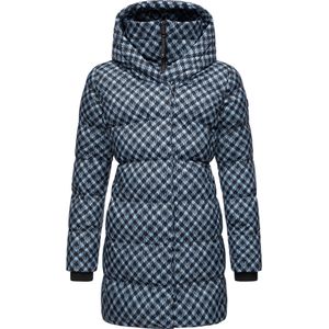 Ragwear Wintermantel 'Niara'  duifblauw / lichtblauw / zwart