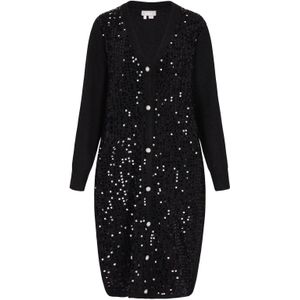 Usha Gebreid vest 'Fashion Look'  zwart