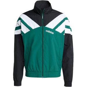 Adidas Originals - FZ Tracktop Jacket - Groen - Zwart - Wit - Geometrisch Design