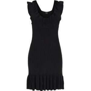 faina Gebreide jurk  zwart