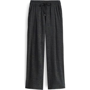 OPUS - Marou - Bandplooibroek - Nachtblauw/Olijfgroen - 7/8 lengte