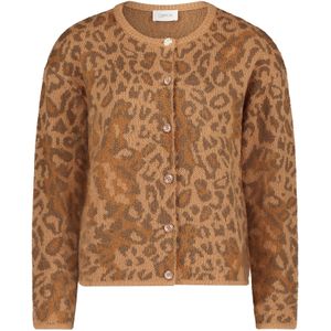 Cartoon Gebreid vest  camel / bruin / brokaat